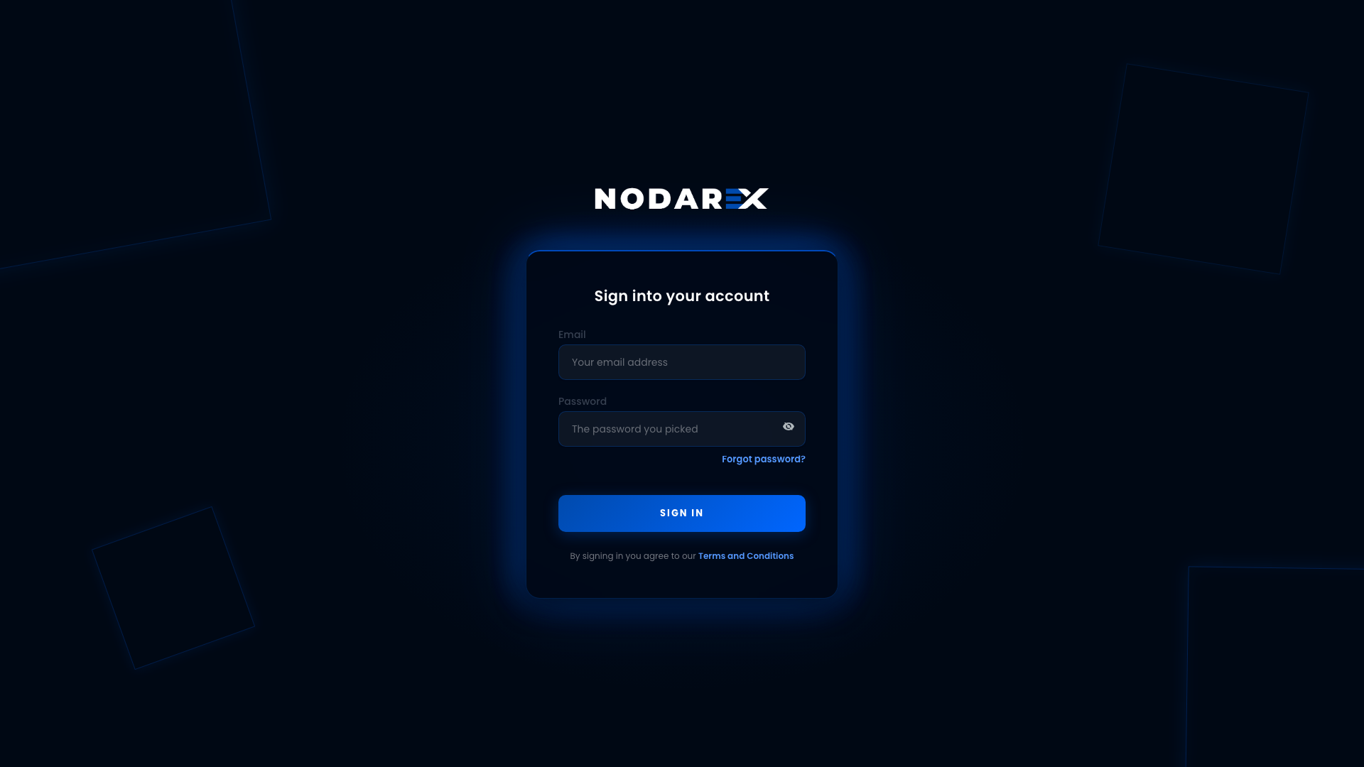 NODAREX CRM operations dashboard.